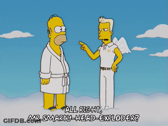 Homer Simpson Walking In The Heaven GIF