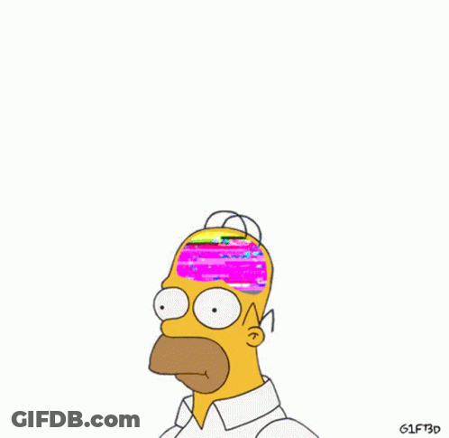 Homer Simpson With Rastafari Hat GIF
