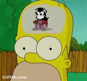 Homer Simpson With Video Game Character In Head GIF