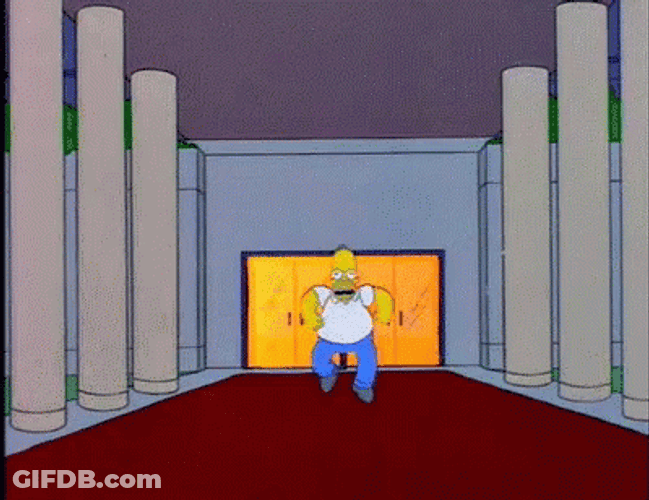 Homer Simpsons In A Bomb Explosion GIF