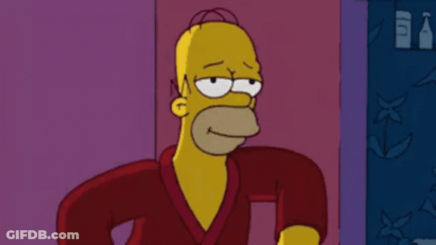 Homer Simpsons Look At Me Sleepy GIF