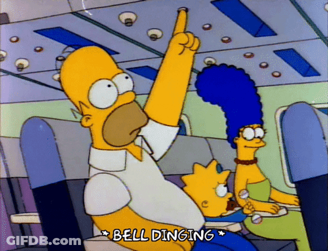 Homer Simpsons Plane Travel GIF