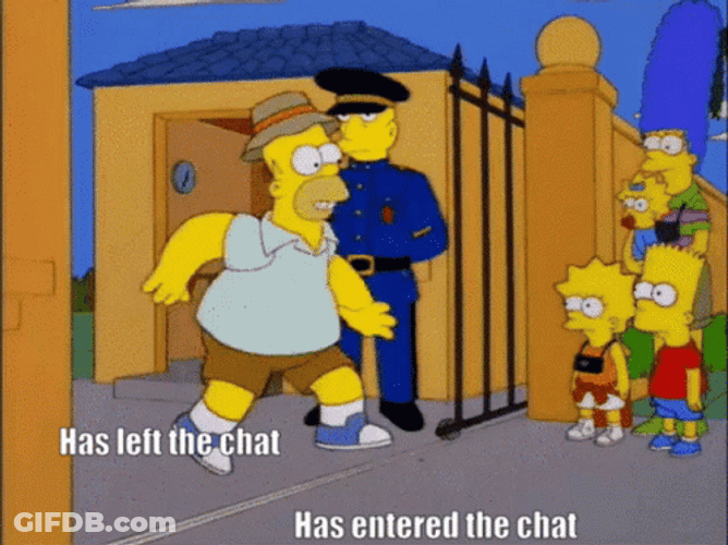 Homer Simpsopn Has Entered The Chat Meme GIF