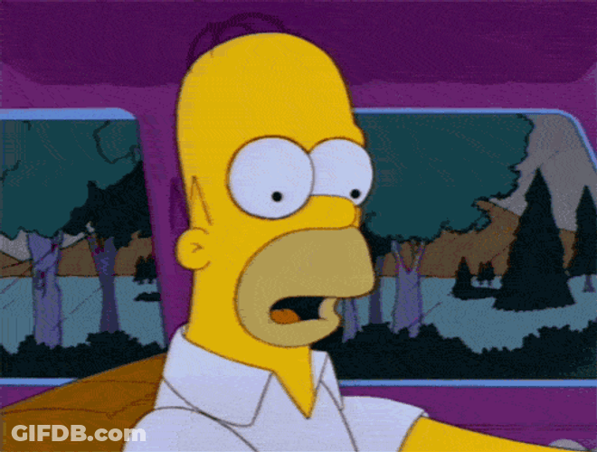 Homer The Simpsons Face Melt GIF