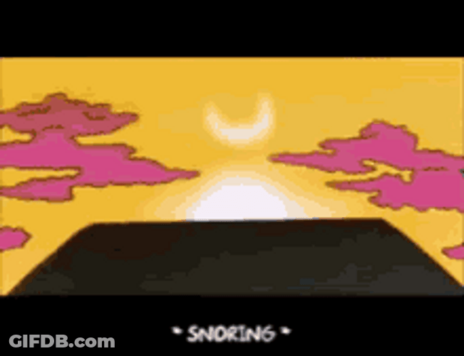 Homer The Simpsons Snoring GIF