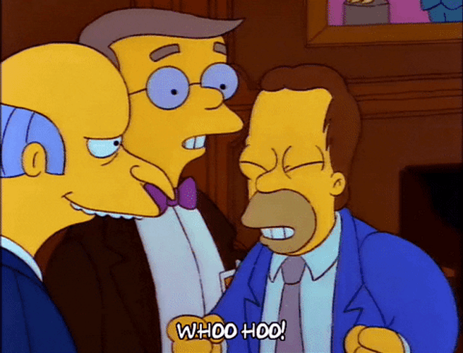 Homer Woohoo Copied By His Brother GIF