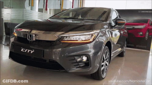 Honda City At Showroom GIF