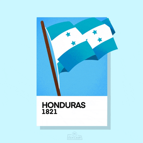 Honduras 1821 Flag GIF