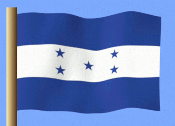 Honduras Paper Flag GIF