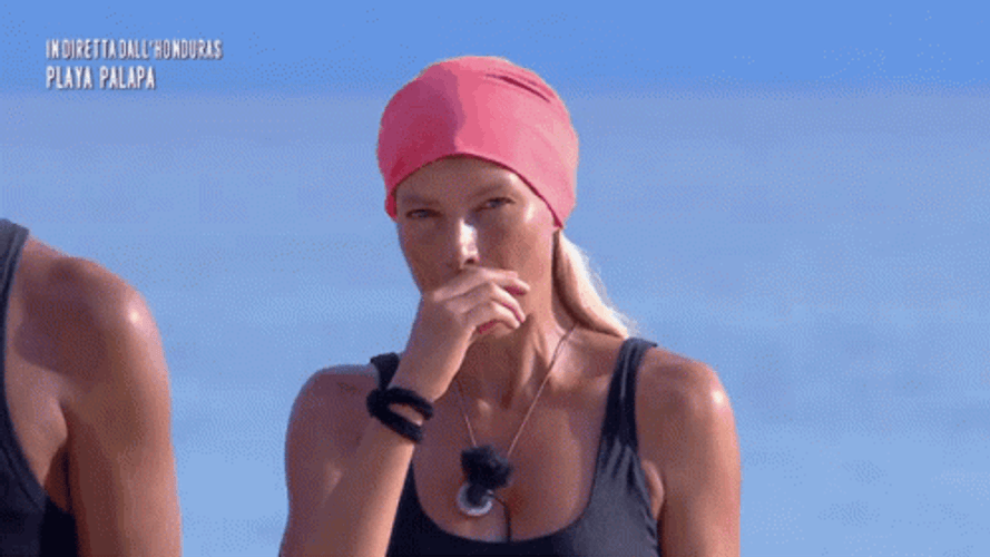 Honduras Woman Wiping Mouth GIF