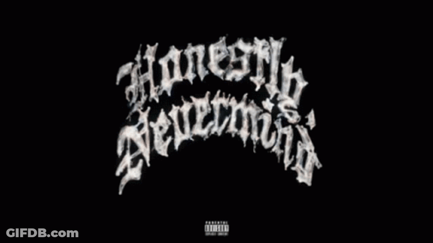 Honestly Nevermind Typography Melting GIF