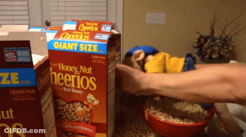 Honey Nut Cheerios Box On Shelf GIF