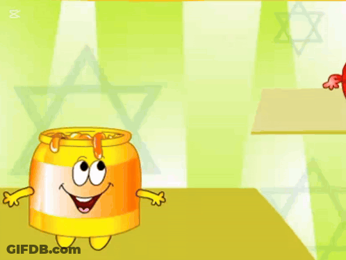 Honey Pot With Red Heart Saying Copcut GIF