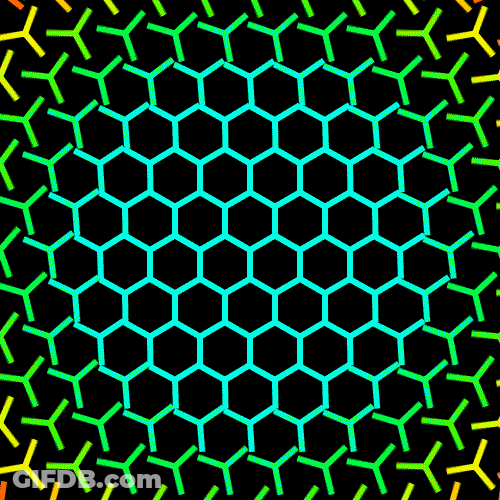 Honeycomb Color Animation GIF