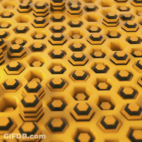 Honeycomb Digital 3D Puzzle GIF