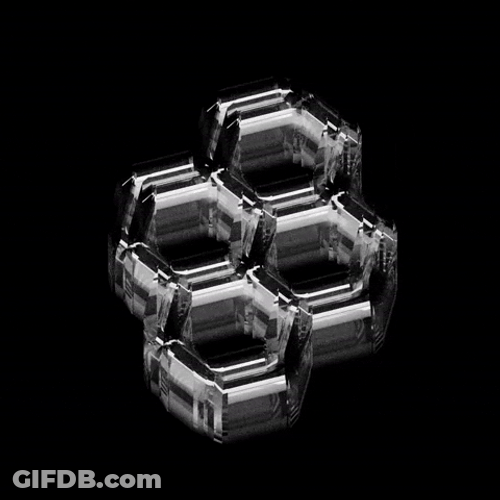 Honeycomb Loop Ice GIF