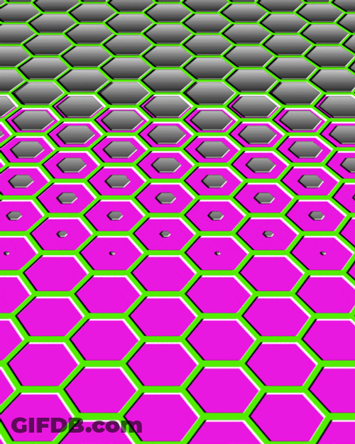 Honeycomb Pink Gray GIF