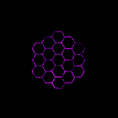Honeycomb Purple Texture GIF