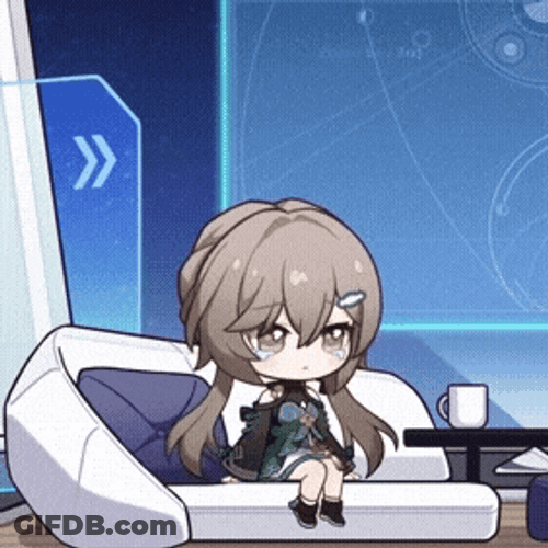 Honkai Star Rail Qingque Chibi GIF