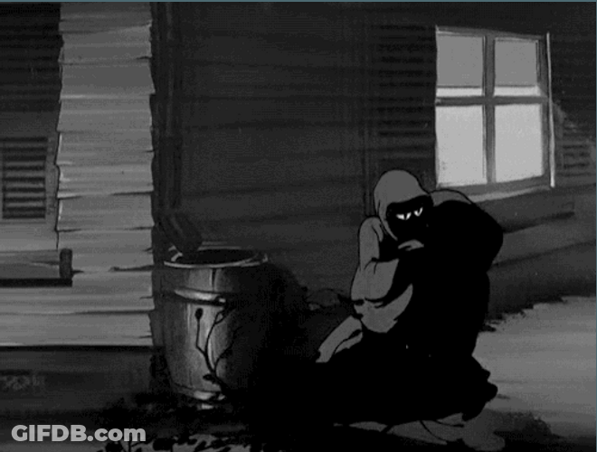 Hooded Creeper Stalking GIF