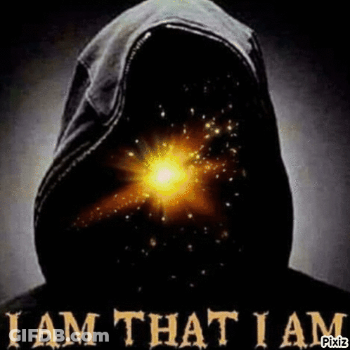 Hooded Figure I Am That I Am GIF