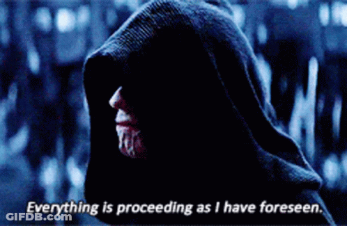 Hooded Man Saying Everything Is Proceeding As I Have Foreseen GIF