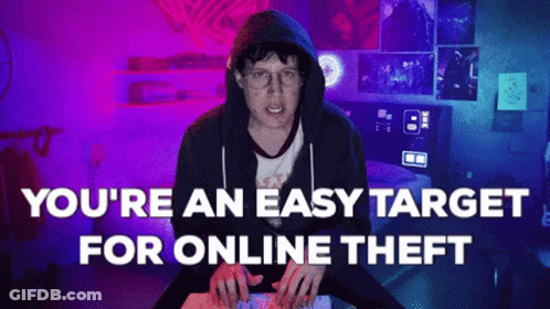 Hoodie Man Says You're Easy Online Theft Target GIF