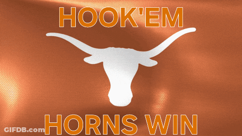 Hook Em Horns Win Longhorn GIF