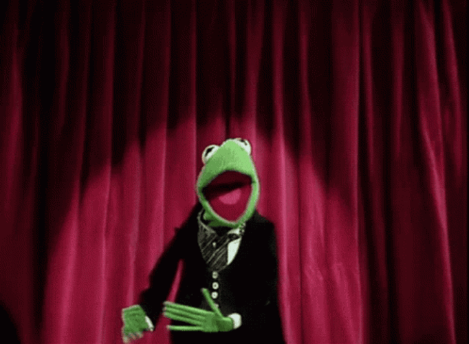 Hook Kermit The Frog On The Stage GIF
