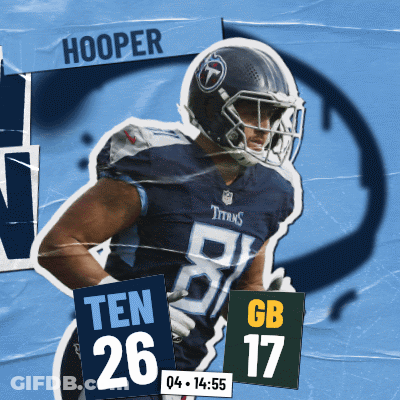 Hooper Football Player In Titans Jersey GIF