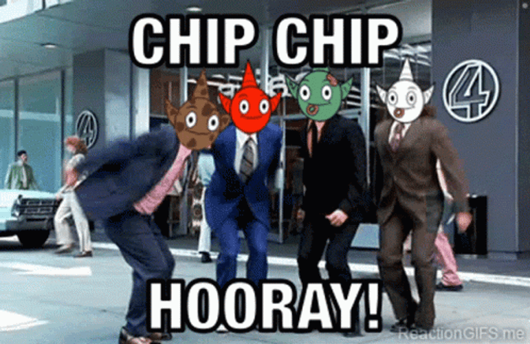Hooray Chip Meme GIF