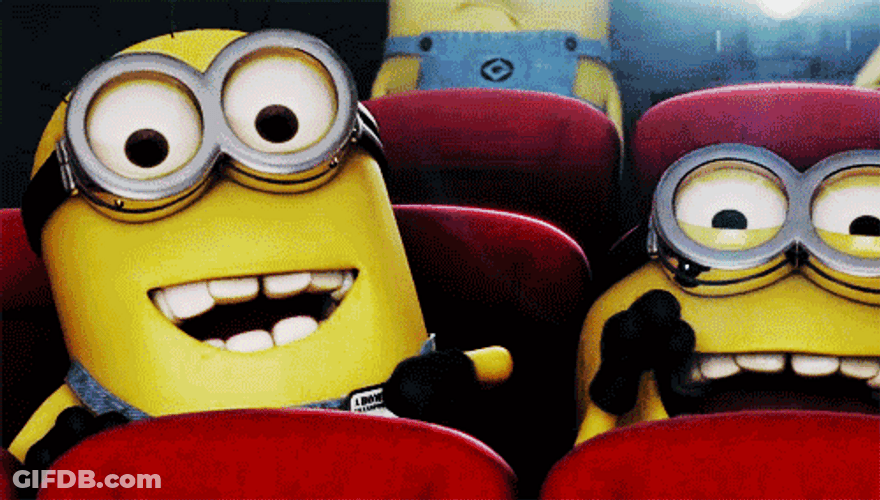 Hooray Movie Theater Minions GIF