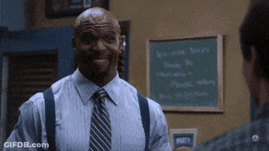 Hooray Smile Terry Jeffords GIF