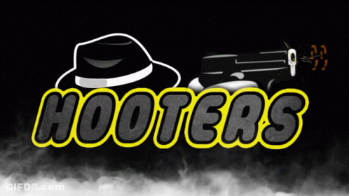 Hooters Man In Hat Logo GIF