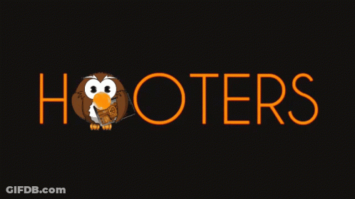Hooters Troop Logo Orange Splash GIF