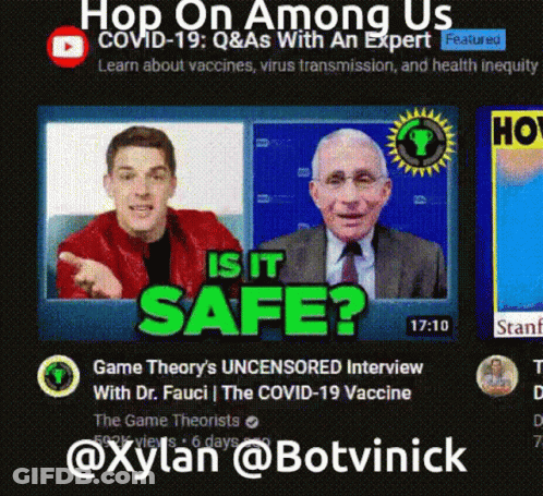 Hop On Among Us Shows Two Men GIF