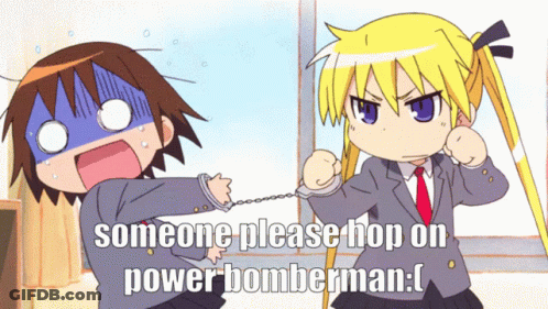 Hop On Power Bomberman Cartoon GIF