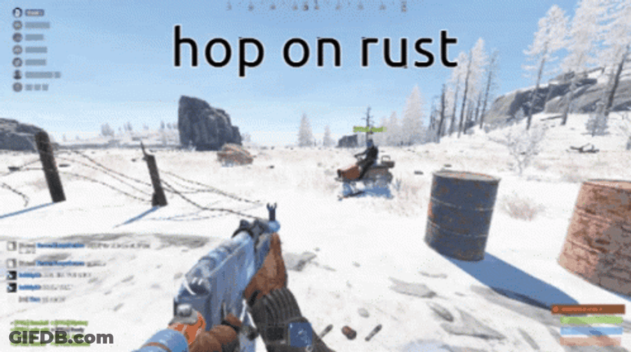 Hop On Rust Snow GIF