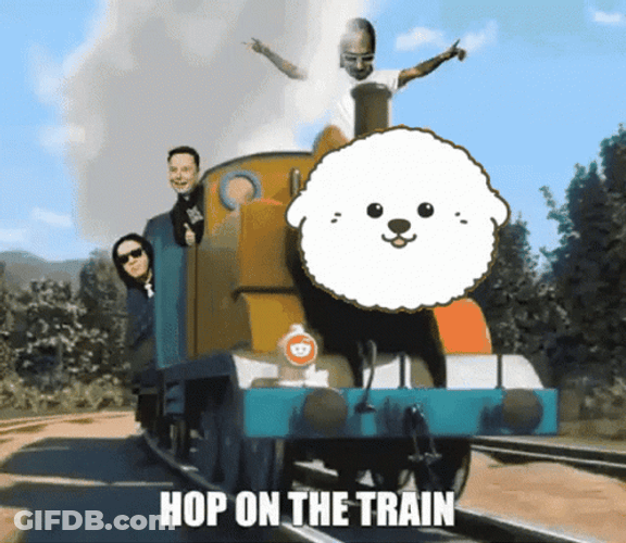 Hop On The Crazy Train GIF