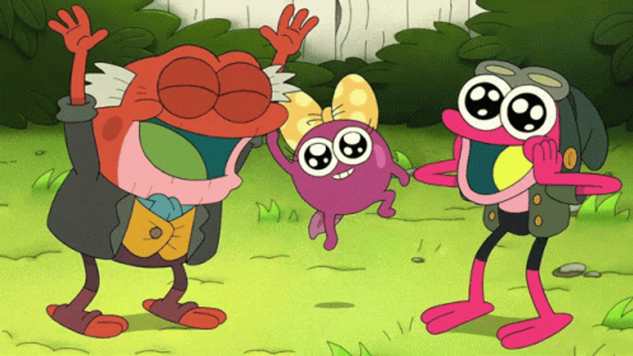 Hop Pop Sprig And Polly Plantar Amphibia GIF