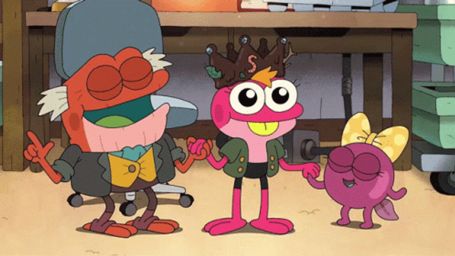 Hop Pop Sprig And Polly Plantar Dancing And Singing Amphibia GIF