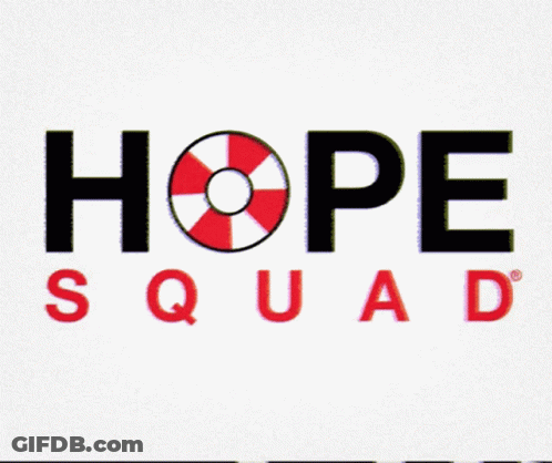 Hope Squad Logo With Red Preserver GIF