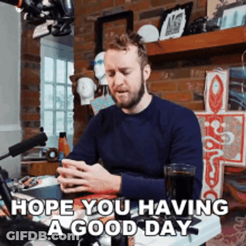 Hope You Have A Good Day Podcaster GIF