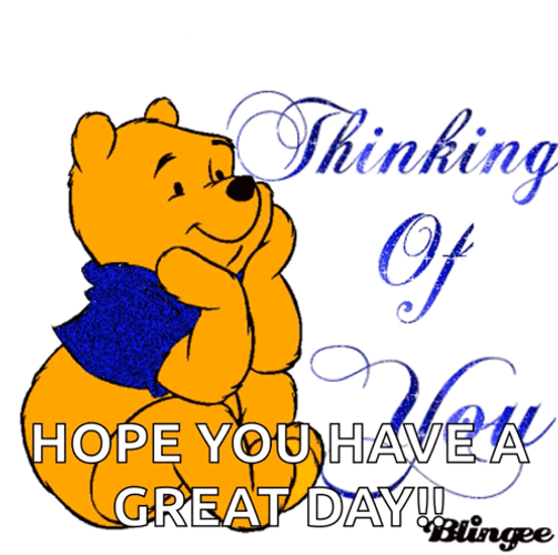 Hope You're Having A Good Day Winnie The Pooh Thinking GIF