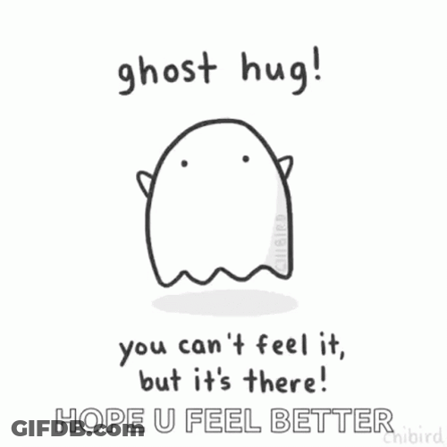 Hope Youre Feeling Better Animated Cute Ghost GIF