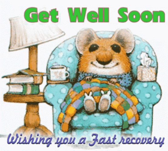 Hope Youre Feeling Better Mouse On Couch GIF
