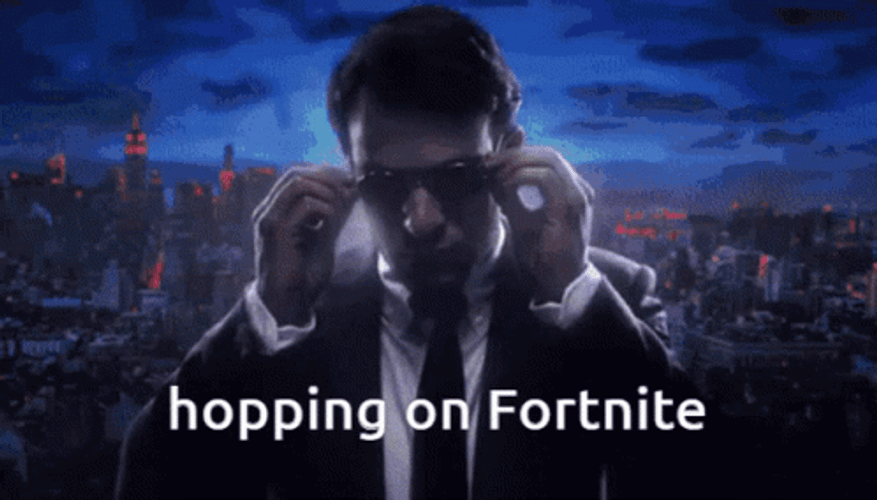 Hopping On Fortnite Building GIF