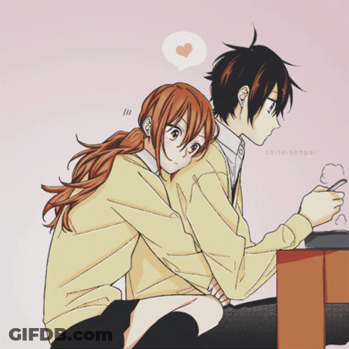 Horimiya  Kyoko Hori' Hugging Izumi Miyamura GIF