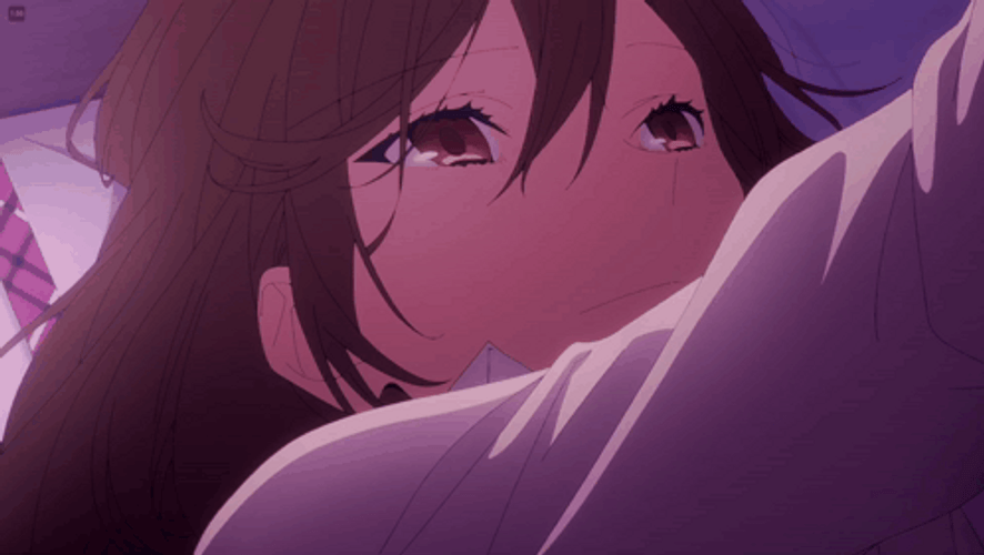Horimiya Kyoko Hori Tender Face Touch GIF