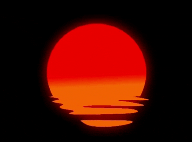 Horizon Sunset Aesthetic Minimalist GIF